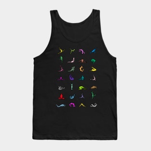 Rainbow Yoga Poses Tank Top